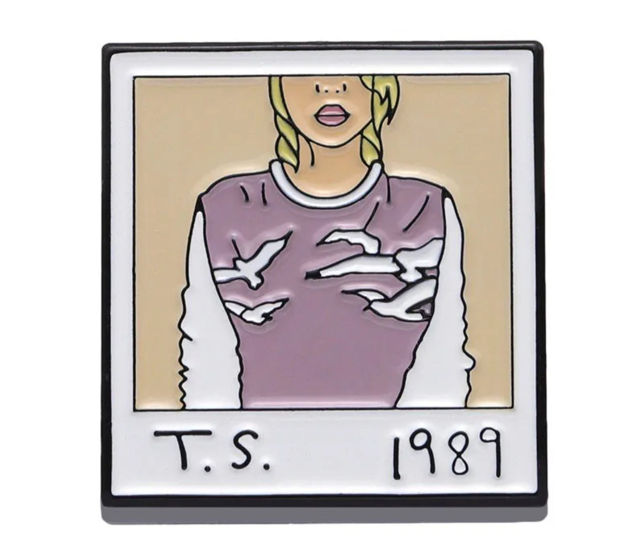 Square Seagull Pin